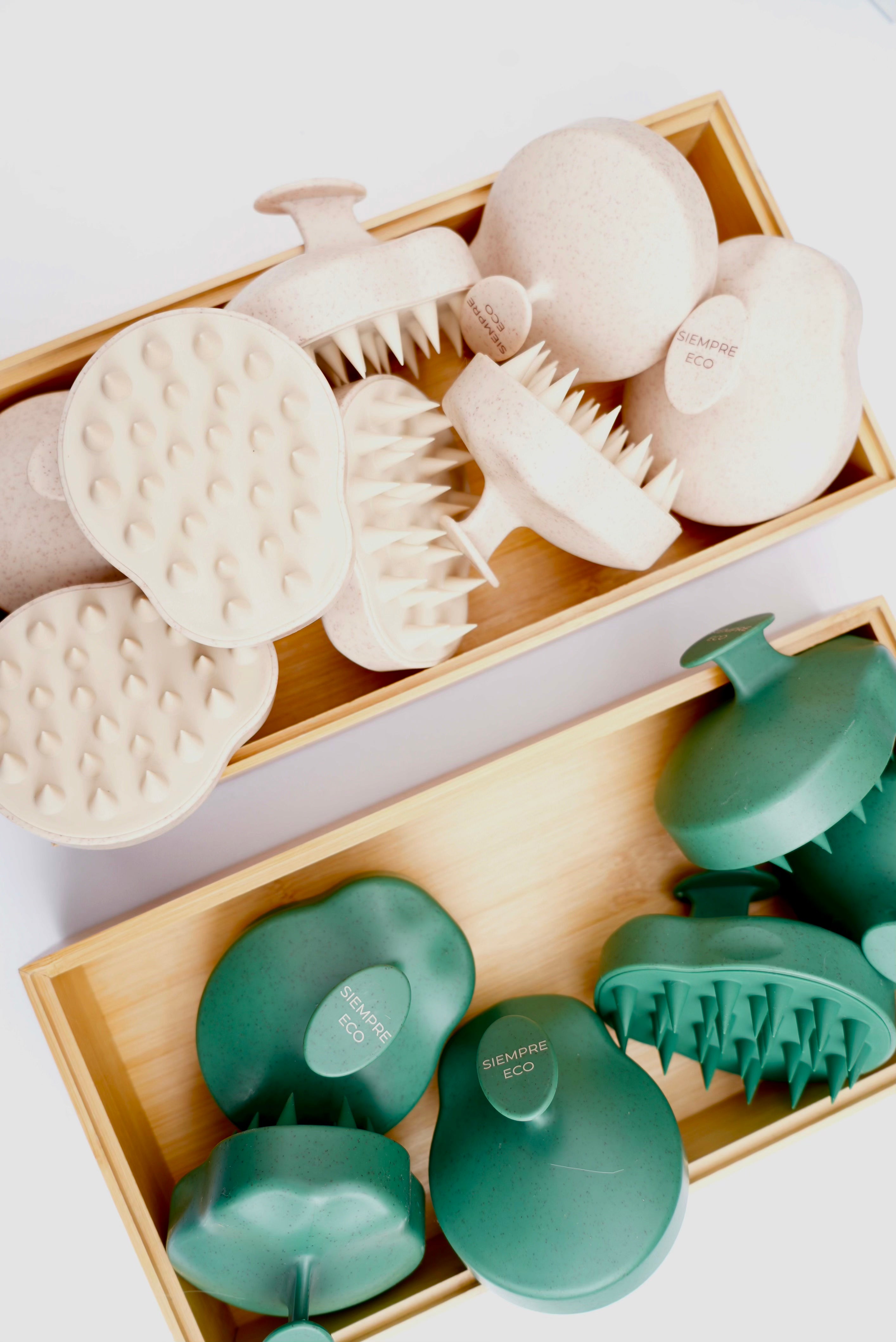 Scalp Massager - Wheat Straw + Silicone