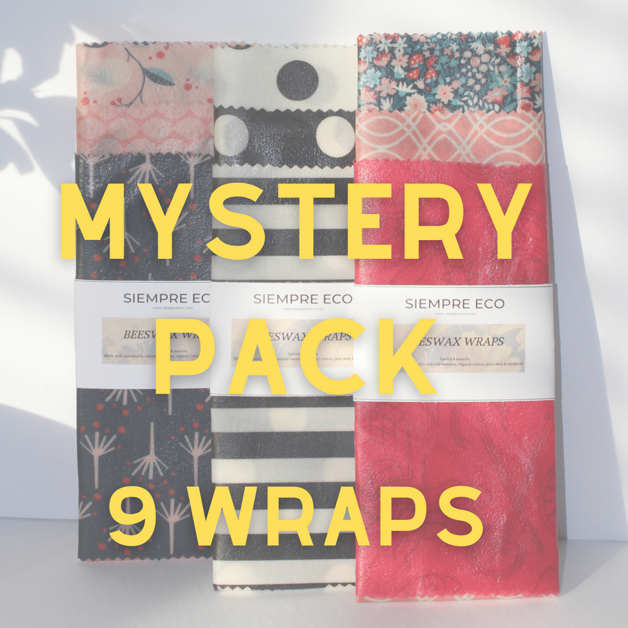 Beeswax Wraps - MYSTERY PACK (9 wraps)