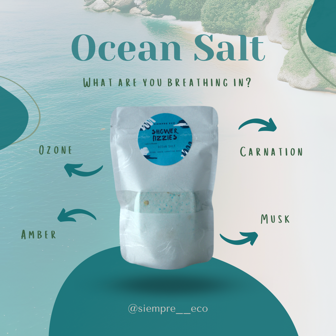 Single Shower Fizzie - Ocean Salts
